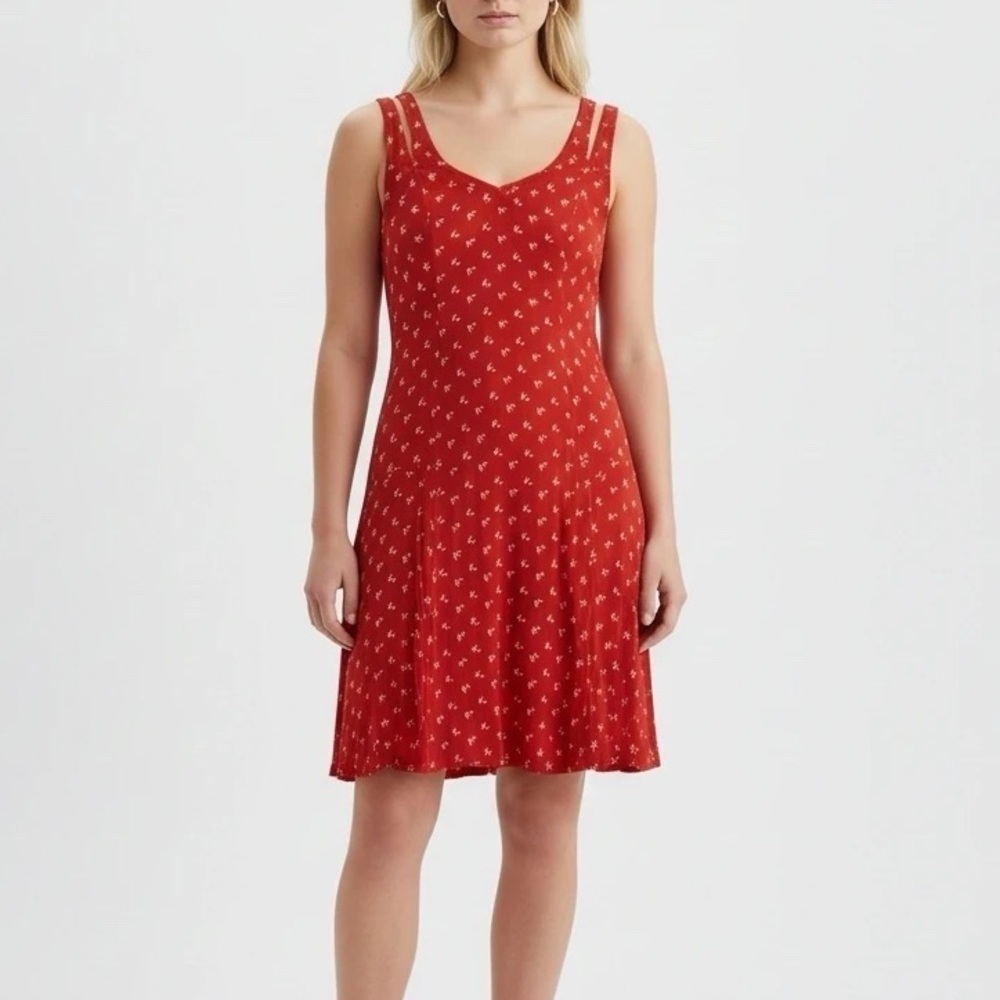 Anthropologie Moulinette Soeurs Red Bird Dress